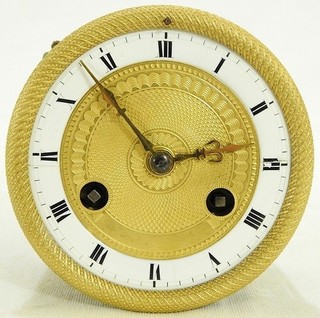 MOUVEMENT FIL BALANCIER BRONZE DORE PENDULE HORLOGE EPOQUE EMPIRE DEBUT 19 S.