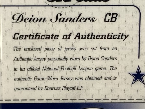Deion Sanders 2003 Leaf Limited #LT-22 #100/100 G.U. GEM MINT PSA 10 POP 1 - Picture 8 of 9