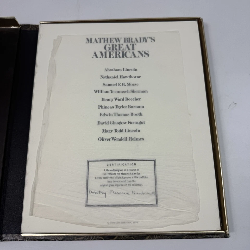 LTD ED PRINTS MATHEW BRADY GREAT AMERICANS PHOTOGRAPHS CIVIL WAR LINCOLN / JLG Foto 4 de 4