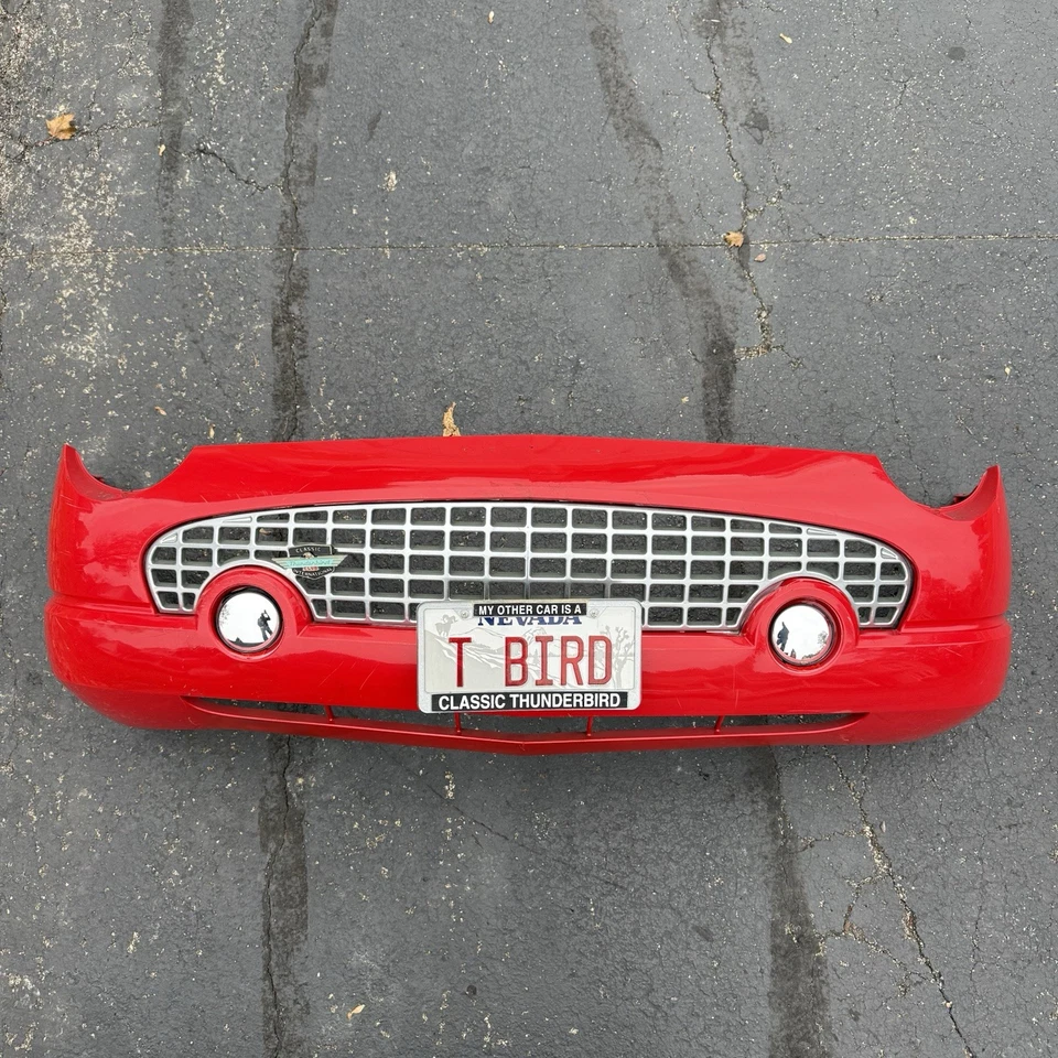 Conjunto de cubierta de parachoques delantero Ford Thunderbird 2002-2005 rojo Colorado OEM Foto 2 de 4