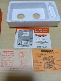 1982 Donkey Kong DK-52 Nintendo Game & Watch Box