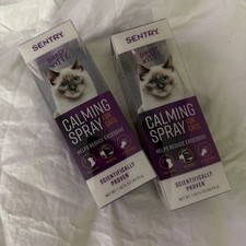 2X BUNDLED SENTRY Behavior Calming Spray for Cats 1 oz Stress Relief