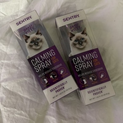 (2X BUNDLED) SENTRY Behavior Calming Spray for Cats 1 oz Stress Relief