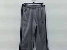 Adidas Essential 3 Stripes Pants Mens Small Grey