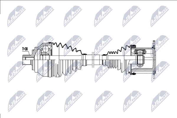 NTY Antriebswelle NPW-AU-077-image