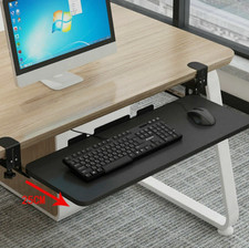 Keyboard Tray Under Desk with Sturdy Clamp for Office Home Sliding Platform