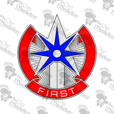 1ST SUSTAINMENT CMD DUI- DECAL, QUALITY 3M VINYL