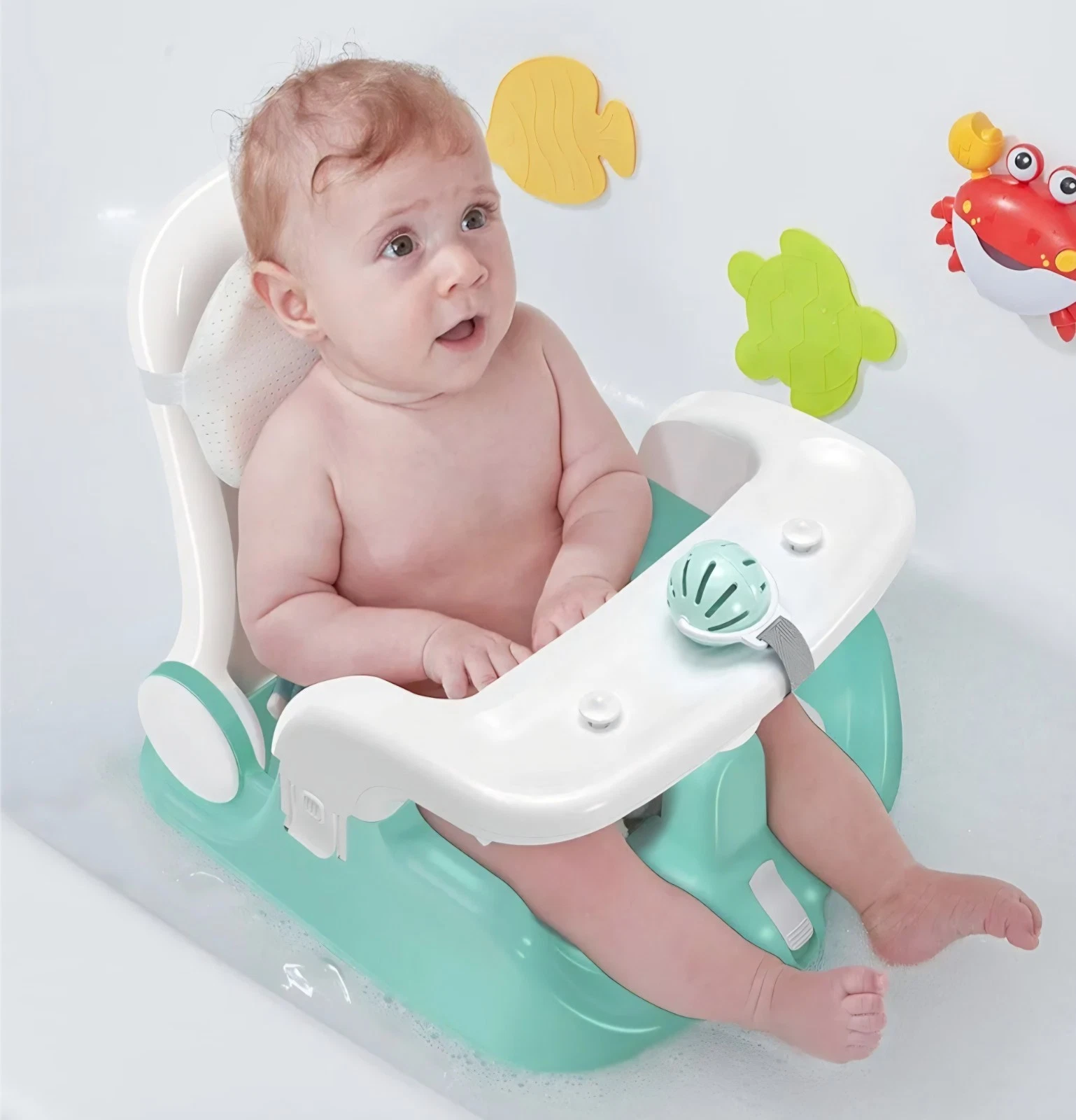 New BabyBond Baby Bath Seat with Sitting & Lying 2 Modes, 3-Speed Adjustment
Opens in a new window o