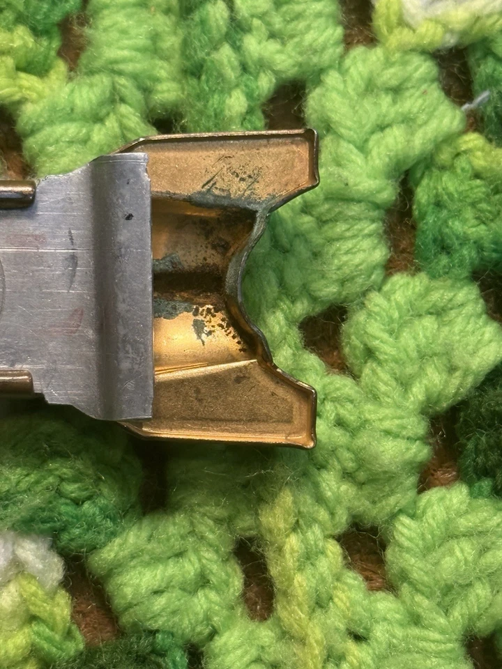 Decodificador de hebilla de cinturón premium de cereal Ray Ralston de la Patrulla Espacial de 1950 como está Foto 4 de 4