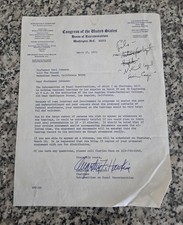 1973 Augustus Freeman Hawkins Signed Letter Politician Washington DC