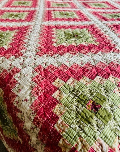 Donna Sharp хлопок ручной работы ручной работы пирсинг "вокруг света" King лоскутное одеяло комплект РЕДКАЯ! - Изображение 3 из 4