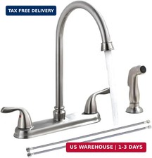 SHACO Kitchen Faucet with Side Sprayer, 2 Handle Kitchen Sink Faucet with Water