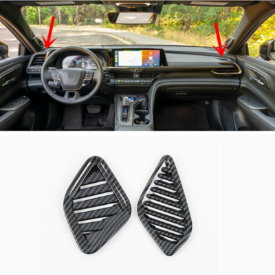 For Toyota Crown 2023-2025 Dashboard Air Vent Cover Trim Carbon fiber 2X