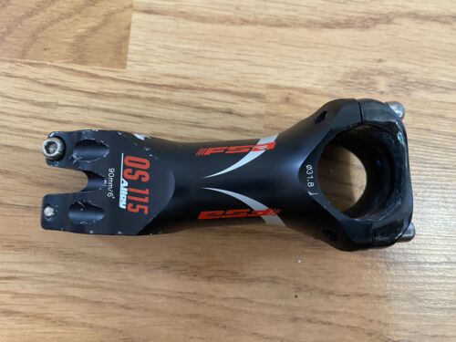 FSA OS 115 ALLOY STEM 90mm /6 deg rise 31.8 BLACK USED - Picture 4 of 8