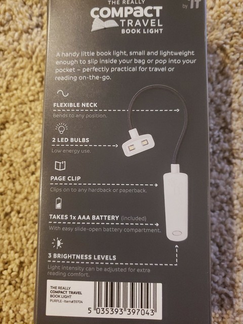 the really compact travel book light