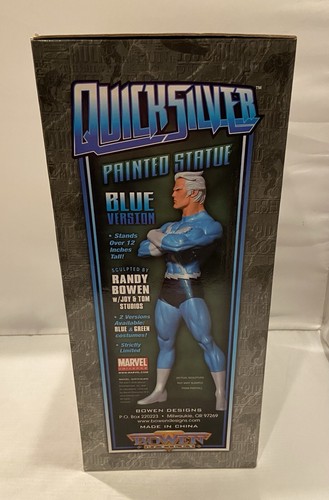 Bowen Designs Quicksilver Blue Version Statue #401/1000 Marvel Avengers Neu! - Bild 10 von 12