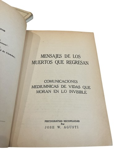 Mensajes de los muertos que regresan Comunicaciones mediumnicas Espiritismo - Picture 3 of 4