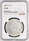 1892-CC Carson City $1 Morgan Silver Dollar NGC XF40, Tough date