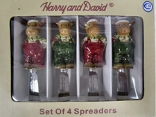 HARRY & DAVID   4 MOOSE   HOLIDAY SPREADERS   IN BOX