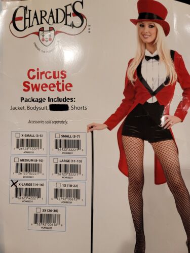 circus Sweetie Ring Leader Halloween Party costume women XL  - Picture 1 of 3