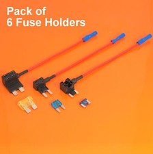 Quality 12V Add A Circuit Piggy Back Fuse Holder Low Profile Mini Standard Fuses