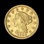 1893 $2.50 Liberty Head Gold Quarter Eagle - Free Shipping Usa