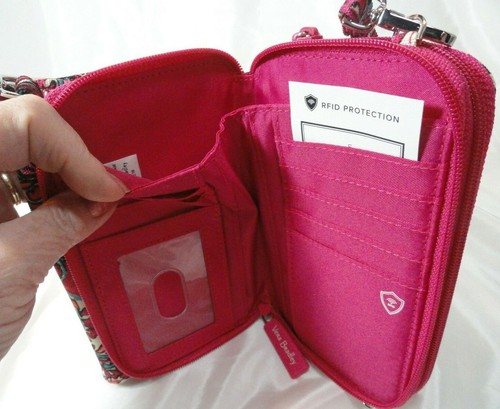 Vera Bradley's RFID 3-in-1 CROSSBODY Purse or Wristlet in SUNBURST FLORAL, NWT - Picture 4 of 8