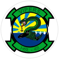 HSL-48 'Vipers' Bumper Sticker Military Vinyl Soldier Decal 5"