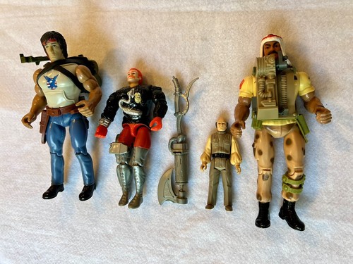 Lot Of 4 Vintage Action Figures Rambo Star Wars Cops N Crooks 1980’s 3-1/2 to 7” - Picture 18 of 24
