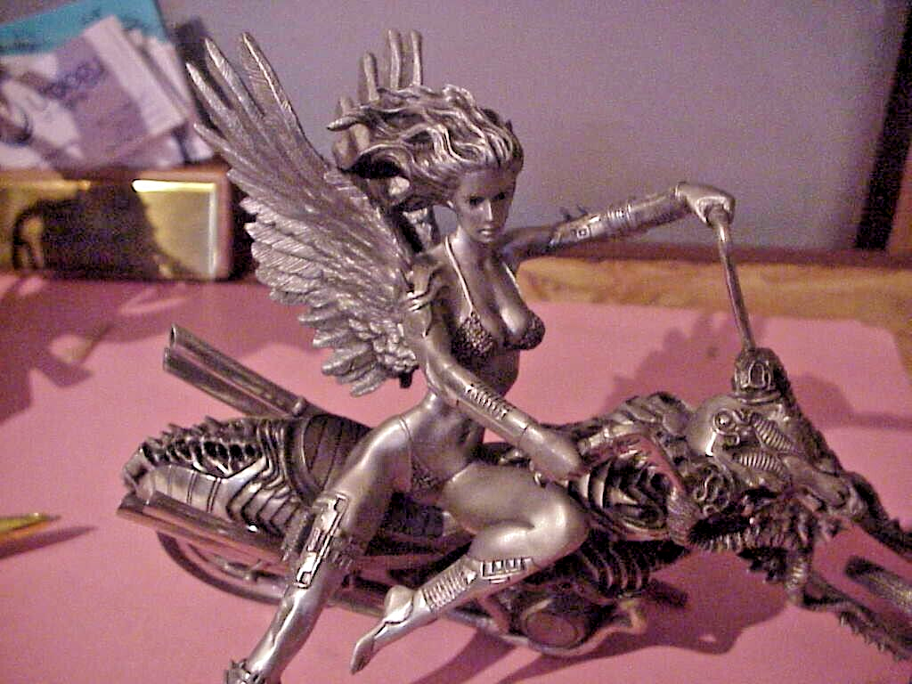 Franklin Mint Julie Bell Temptation Rides artist edition , signed