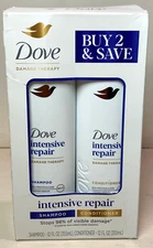 Set 2~ Dove ~DAMAGE THERAPY~Intensive Repair DRY Hair Shampoo & Conditioner 12oz