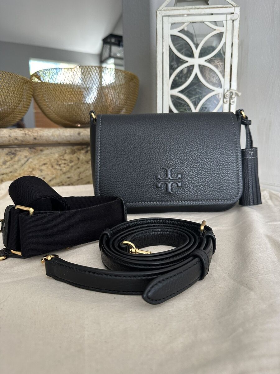 New Tory Burch Thea Web Flap Crossbody Double Strap | eBay New Tory Burch Thea Web Flap Crossbody Double Strap | eBay