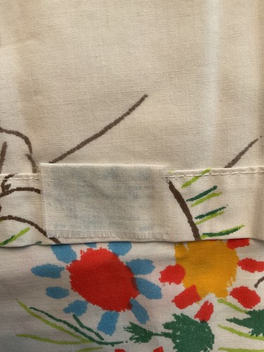 Vtg Picasso Peace Hands & Flowers Bouquet King Flat Sheet Pacific Mills VGUC - Picture 10 of 10