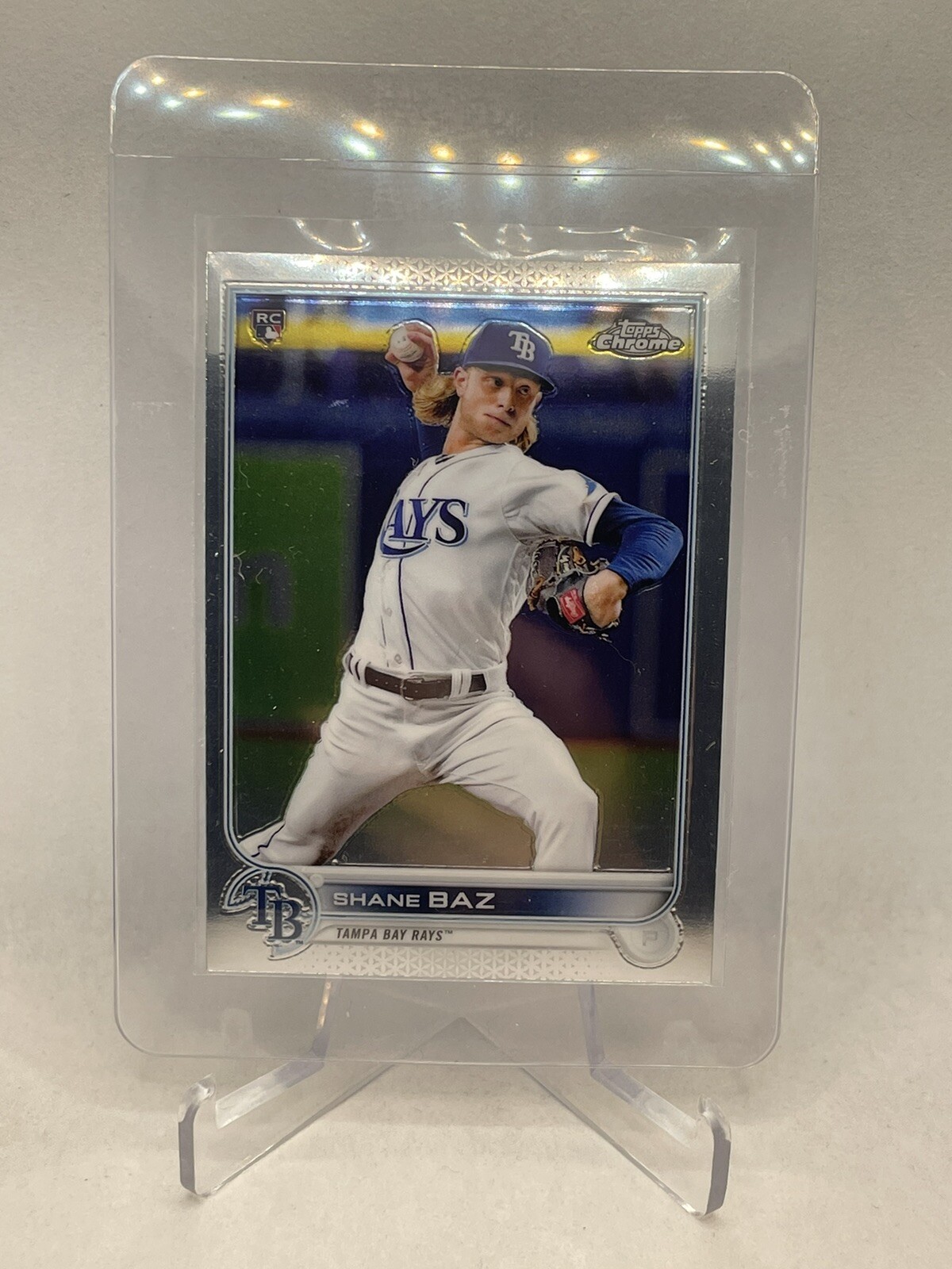 2022 Topps Chrome Shane Baz Rookie Card #201