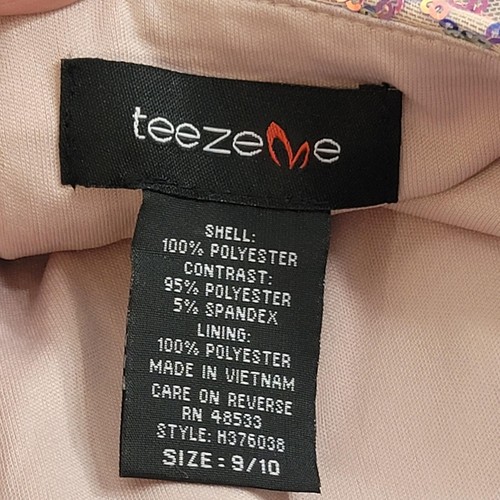 Teeze Me Strapless Sequin Corkscrew Ruffle Dress sz 9/10 - Picture 13 of 17