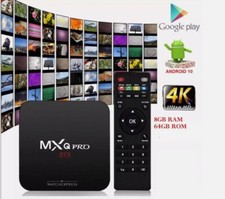 Android TV BOX  WiFi  Internet SMART TV FULL HD 1080p 16 gb mxq pro 4k