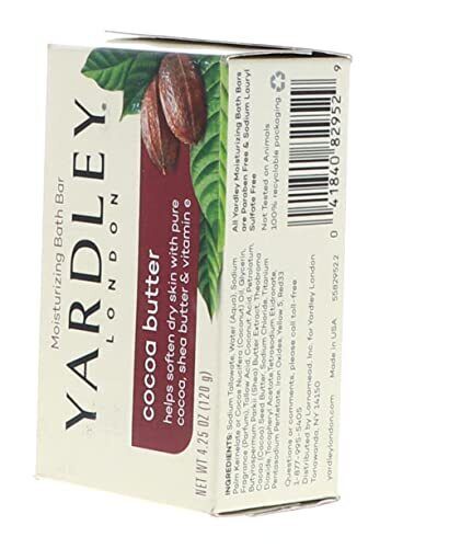 Yardley Moisturizing Bar Cocoa Butter, Chocolate, 4.25oz - Picture 6 of 9