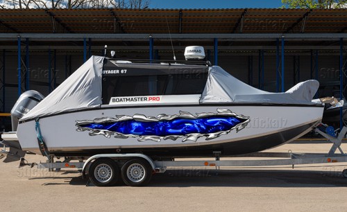 3D Dragons wrap, Dragon Boat vinyl, Dragons Watercraft graphics full color - Picture 2 of 11