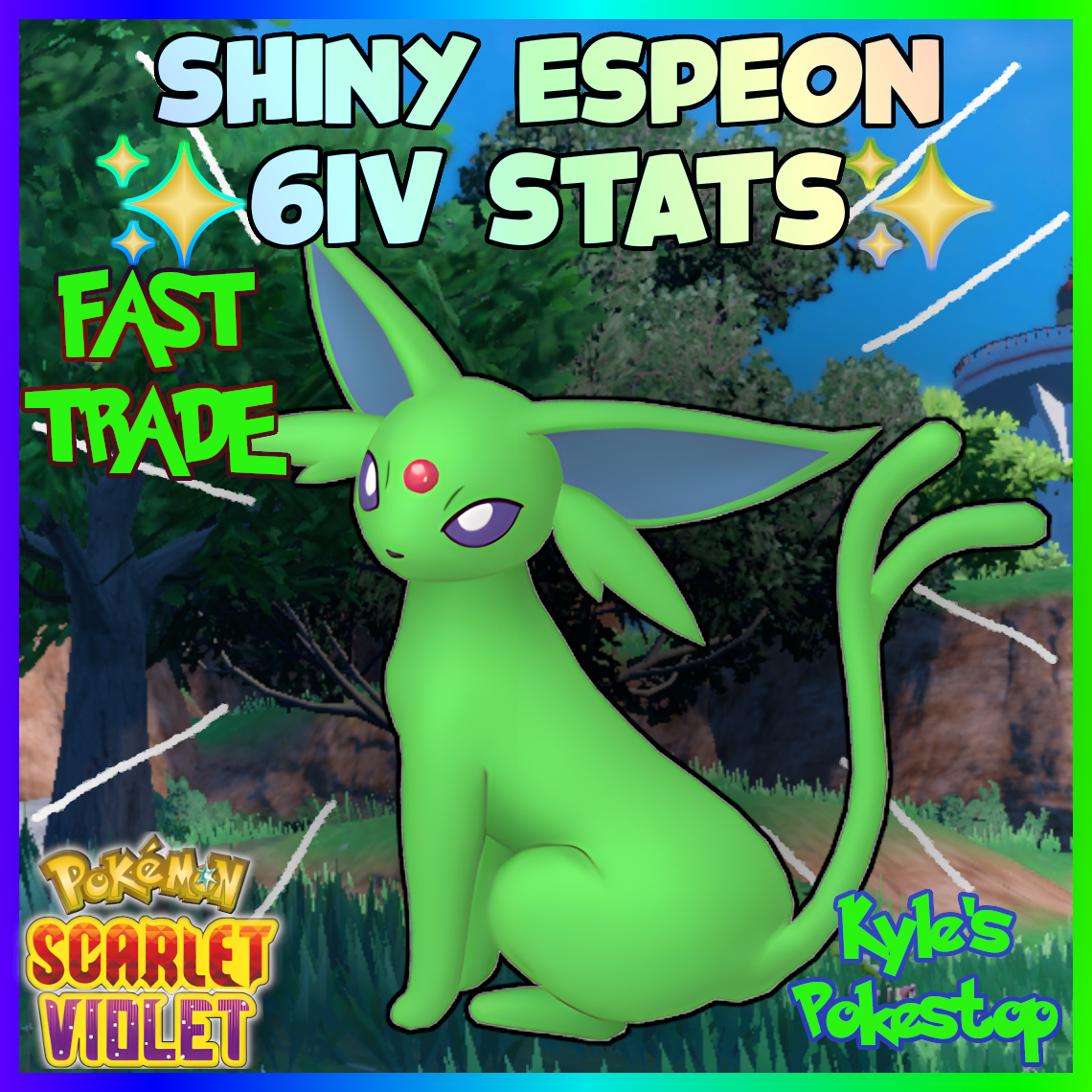 a tropa do espeon shiny chegou (faz o E família) !! 