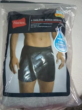 HANES MENS COMFORTSOFT BAND BOXER BRIEFS 4-PACK TAGLESS & COOL COMFORT - SIZE M