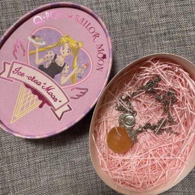 Sailor Moon Q-pot Phantom Silver Crystal Part du Fruity Necklace   F/S