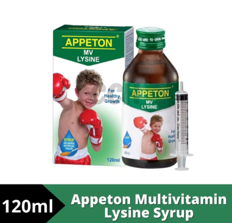 4 Bottles X Appeton Multivitamin Lysine Syrup 120ml DHL EXPRESS SHIP