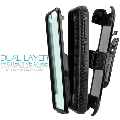 Für Samsung Galaxy A20/A30 Robuste Holster Defender Rüstung Case + Einbaudisplay - Bild 38 von 41