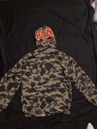 BAPE 1st Camo Green WGM Shark Hooded Jacket BRAND NEW CONDITION RARE - Picture 5 of 9