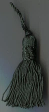  3" HUNTER GREEN CHAINETTE CROWN TASSELS LOT OF 12 