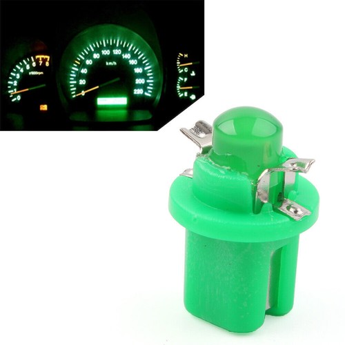 10X T5 B8.5D 1SMD LED Car Instrument Panel Dashboard Dash Gauge Light Bulbs 12V - Foto 15 di 15