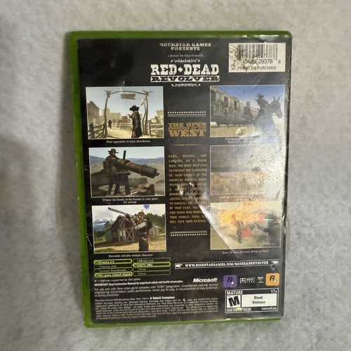 Red Dead Revolver For Xbox Complete With Case & Manual Rockstar Games Vintage - Picture 2 of 3