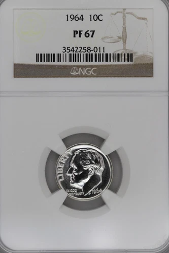 1964 Proof Roosevelt Dime NGC PF67 *DoubleJCoins* JL1100-244
