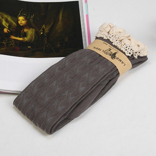 Women Ladies Knit Thigh-High Over the Knee Socks Winter Long Stockings Warm Xmas - Picture 110 of 126