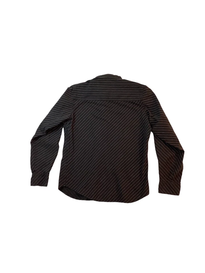 Camisa manga larga BKE67 perla a presión para hombre talla grande Foto 4 de 4